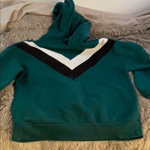 Green hoodie